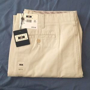 Joseph Abboud flat-front beige chino/khaki, 38x32